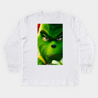 Feeling Extra Grinchy Today Kids Long Sleeve T-Shirt